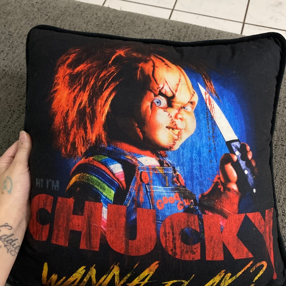 Childs Play Spirit Halloween Throw Pillow 2021